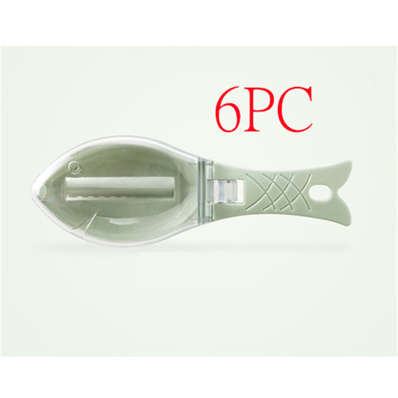 Fish Scale Scraper with Cover & Hanging Hook | Kitchen Descaling Tool