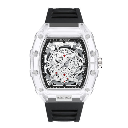 Men's Transparent Quartz Watch | 6 Colours | Matching Dial & Strap