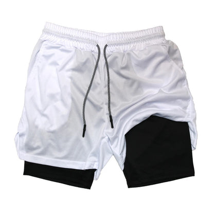 Men's Double-Layer Quick-Dry Sports Shorts | Pockets M-3XL