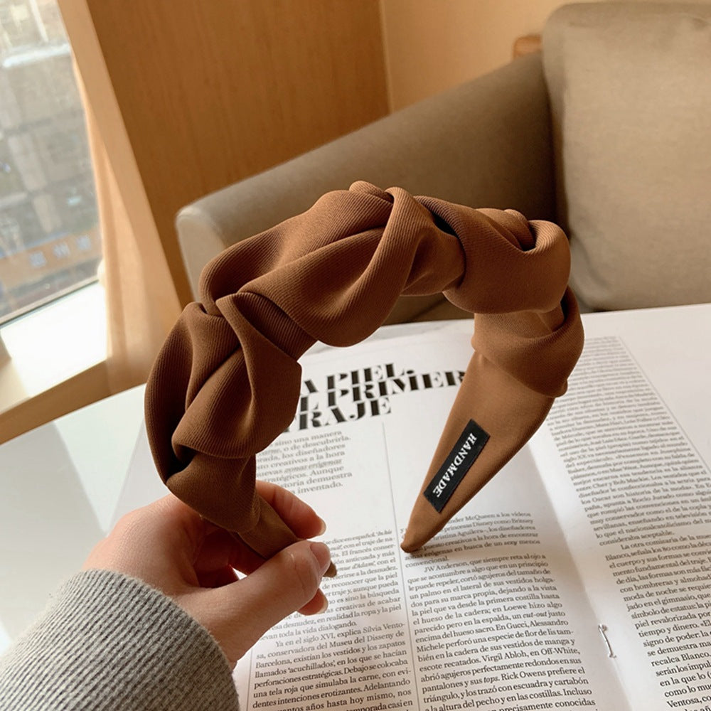 Women's Retro Fabric Hair Scrunchie – 10 Colours
