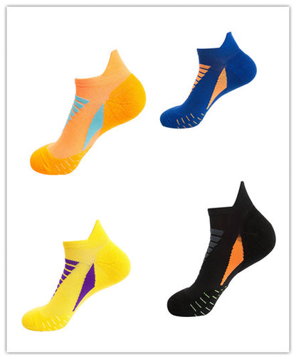 Men's Nylon Jacquard Sports Socks – Breathable Anti-Friction Running Socks