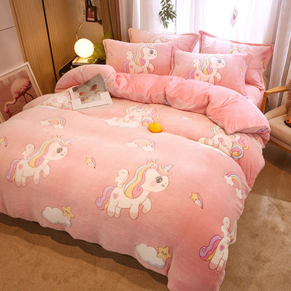 Double-Sided Milk Velvet Duvet Cover | 14 Designs