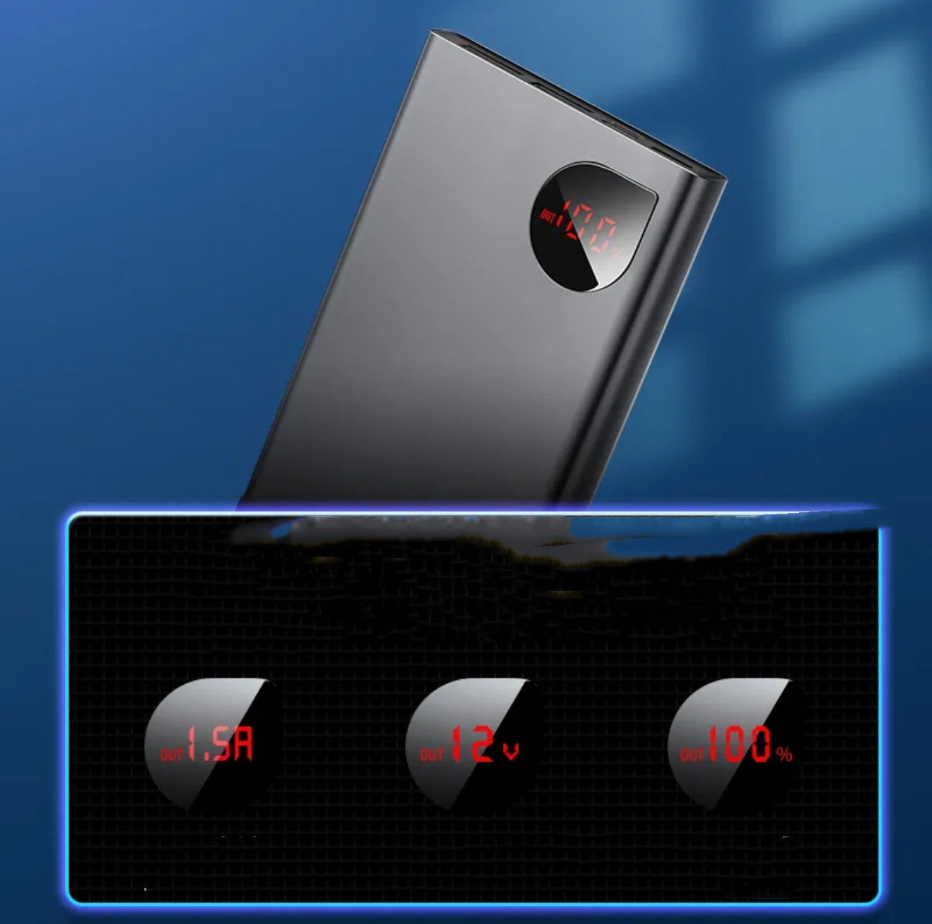 22.5W Super Fast Charge Power Bank – 10,000mAh External Display Multi-Protocol