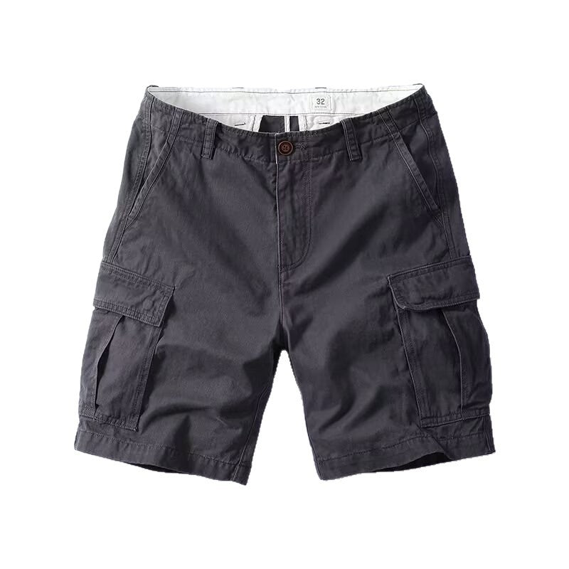 Men's Combed Cotton Cargo Shorts | Relaxed Fit Multi-Pocket S-4XL