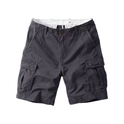 Men's Combed Cotton Cargo Shorts | Relaxed Fit Multi-Pocket S-4XL