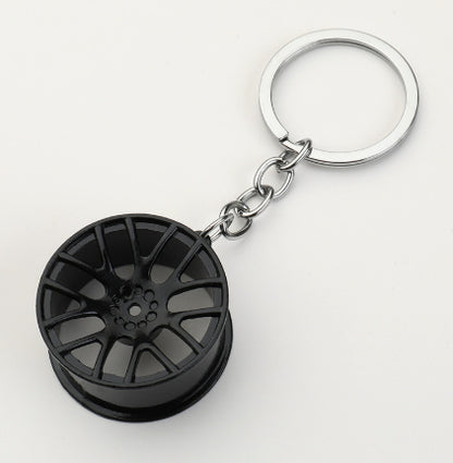 3D Wheel Hub Alloy Keychain | Car Modification Charm | JP Collections