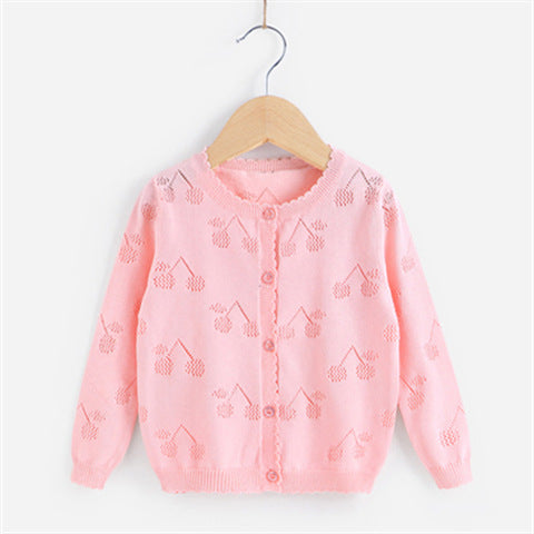 Girls' Knit Cardigan | Soft Diagonal-Tie Children's Knitwear