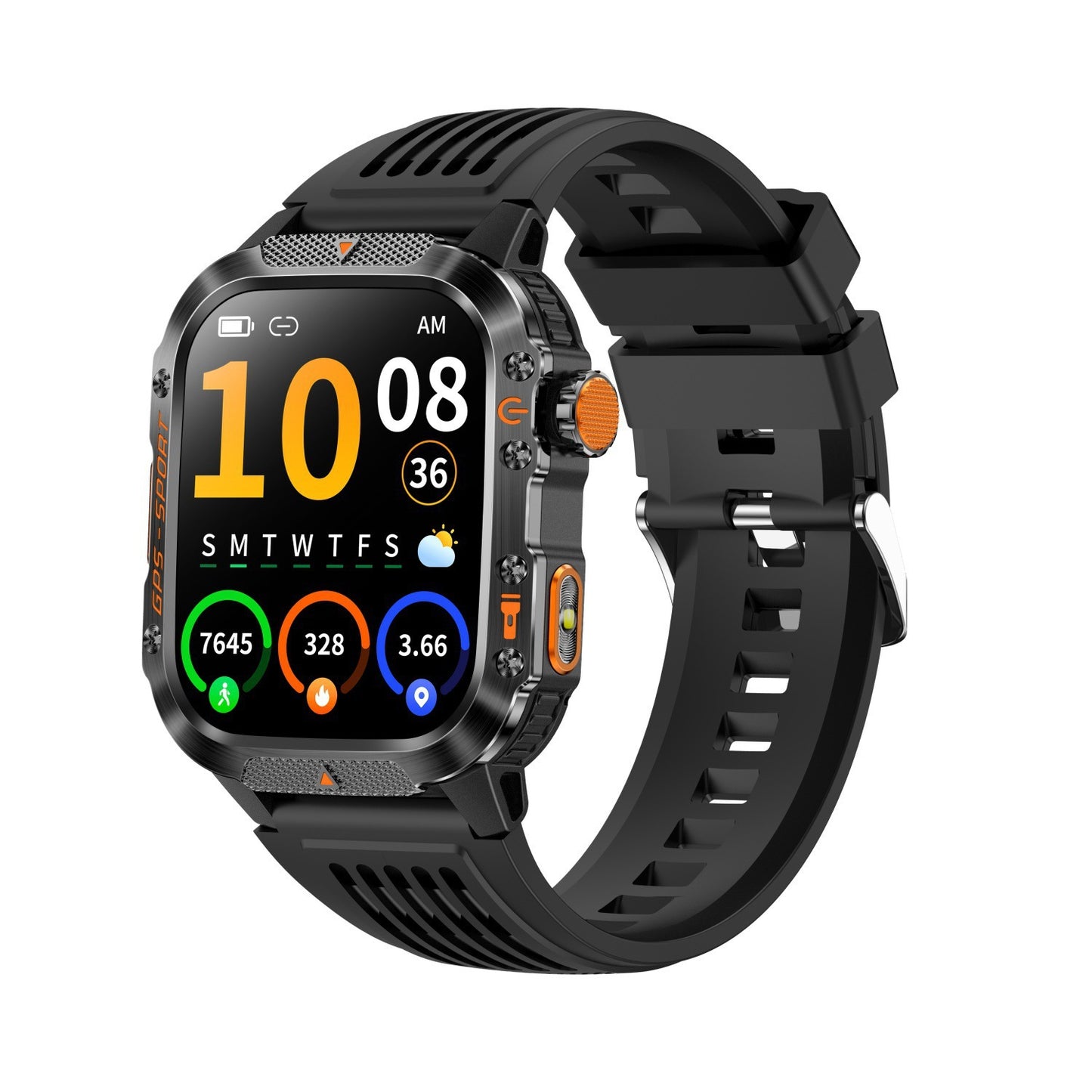 GPS Bluetooth Smartwatch - Outdoor Sports Watch with Heart Rate Monitor