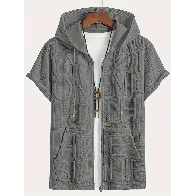 Men's Plus Size Fleece-Lined Jacquard Shirt 2XL-6XL