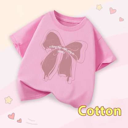 Girls Cartoon Print Short Sleeve Cotton T-Shirt – 14 Designs