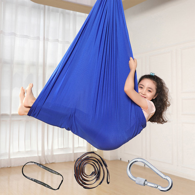Kids Elastic Nylon Swing Hammock – Indoor & Outdoor Sensory Therapy Seat 100x280cm & 150x280cm