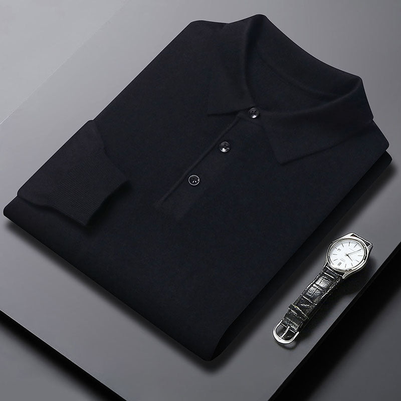 Men's Polo Neck Knitted Sweater | 10 Colours