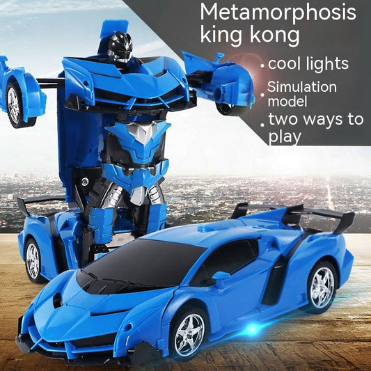 One-Click Deformation RC Car – Transform & Drive with Lights