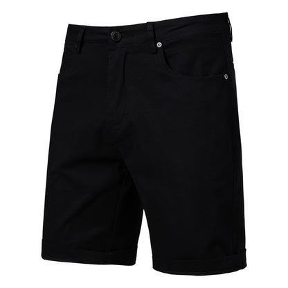 Men's Cotton Slim-Fit Cropped Trousers | Straight Leg Waist 30-38"
