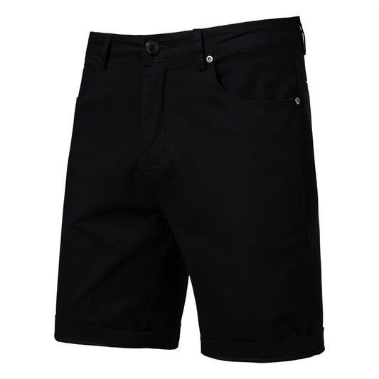 Men's Cotton Slim-Fit Cropped Trousers | Straight Leg Waist 30-38"