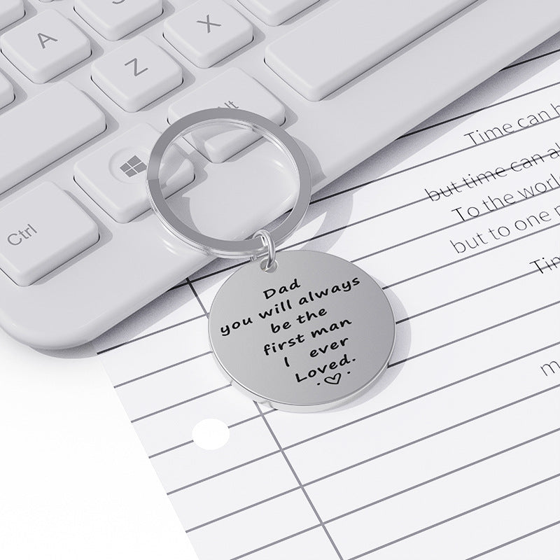 Thanksgiving Father Titanium Steel Keychain | Dad Gift | JP Collections