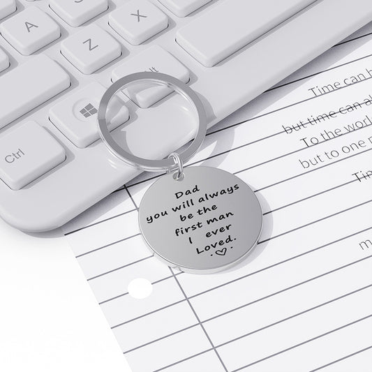 Thanksgiving Father Titanium Steel Keychain | Dad Gift | JP Collections