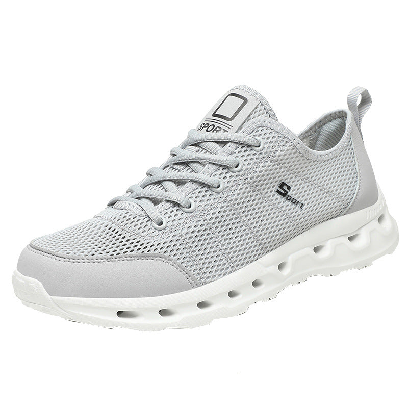 Men's Breathable Mesh Aqua Beach Shoes | Hollow Drainage | EU 39-48