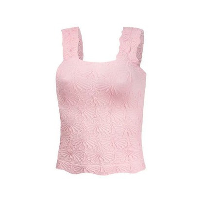 Women's Pleated Square-Neck Camisole Top