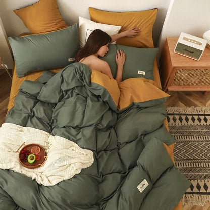 Brushed Polyester Duvet Cover Bedding Set | 13 Colours