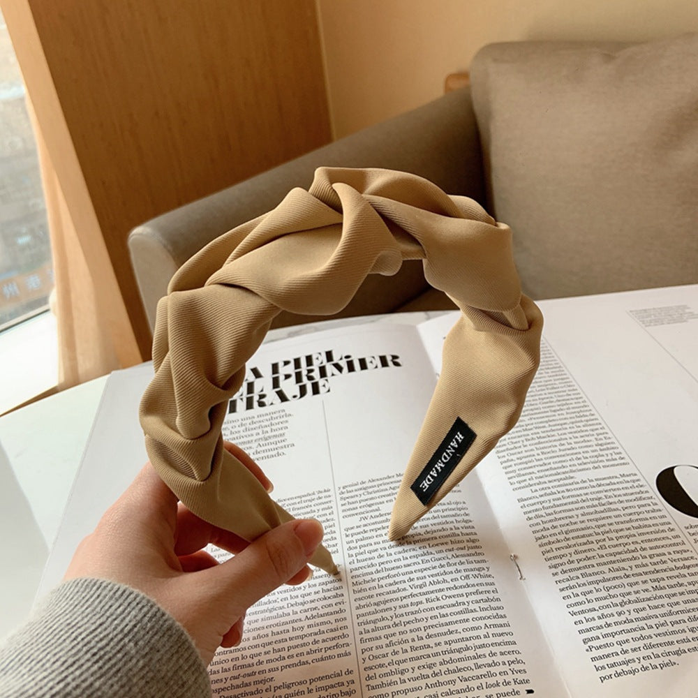 Women's Retro Fabric Hair Scrunchie – 10 Colours