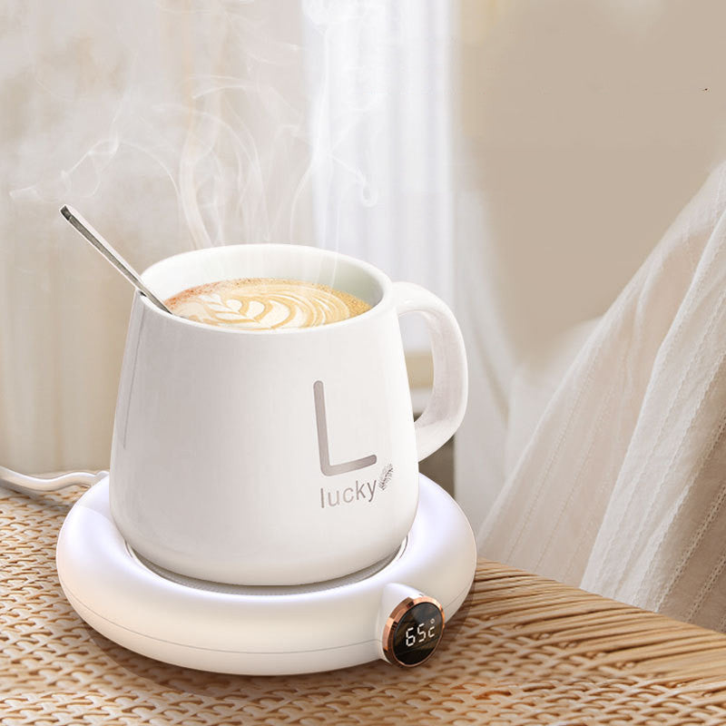 Desktop Mug Warmer Coaster — Smart Heating Pad for Coffee, Tea & Hot Drinks