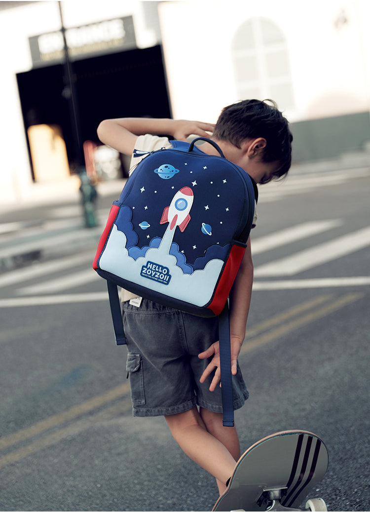 Toddler Cartoon Nursery Backpack – Machine Washable, Ages 2–6