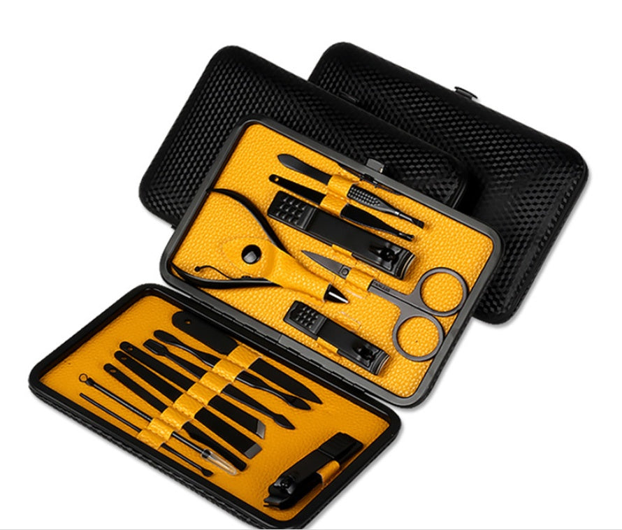 15-Piece Stainless Steel Nail Clipper & Manicure Set | 3 Colours