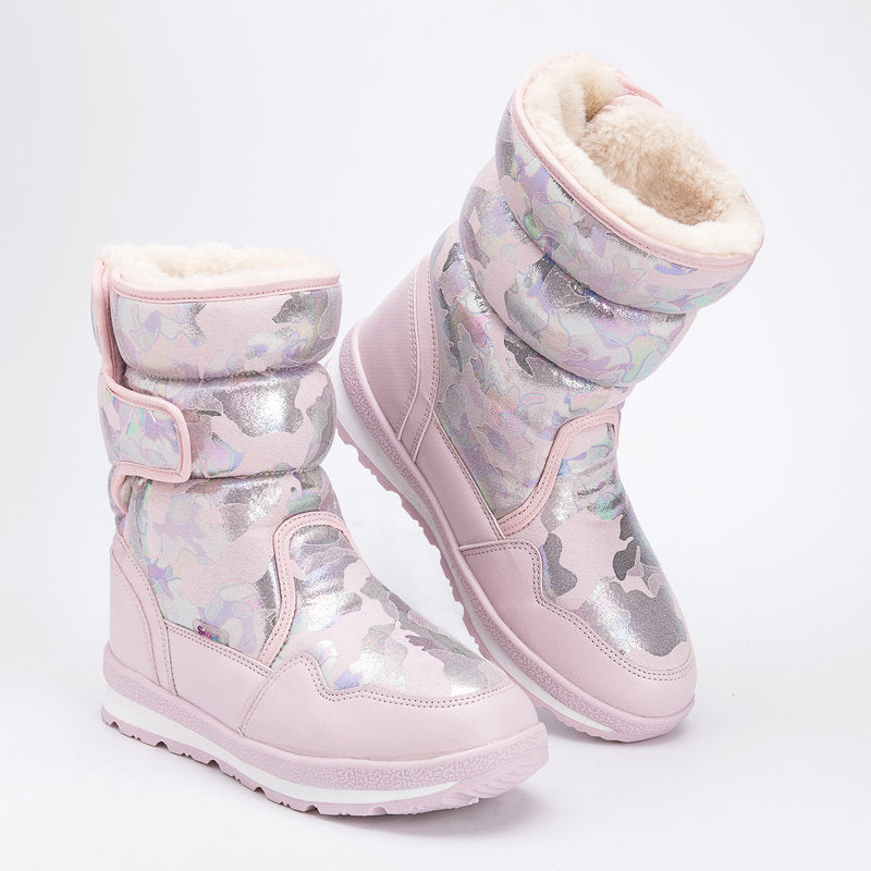 Children's Fleece-Lined Winter Boots | Warm Kids Snow Boots