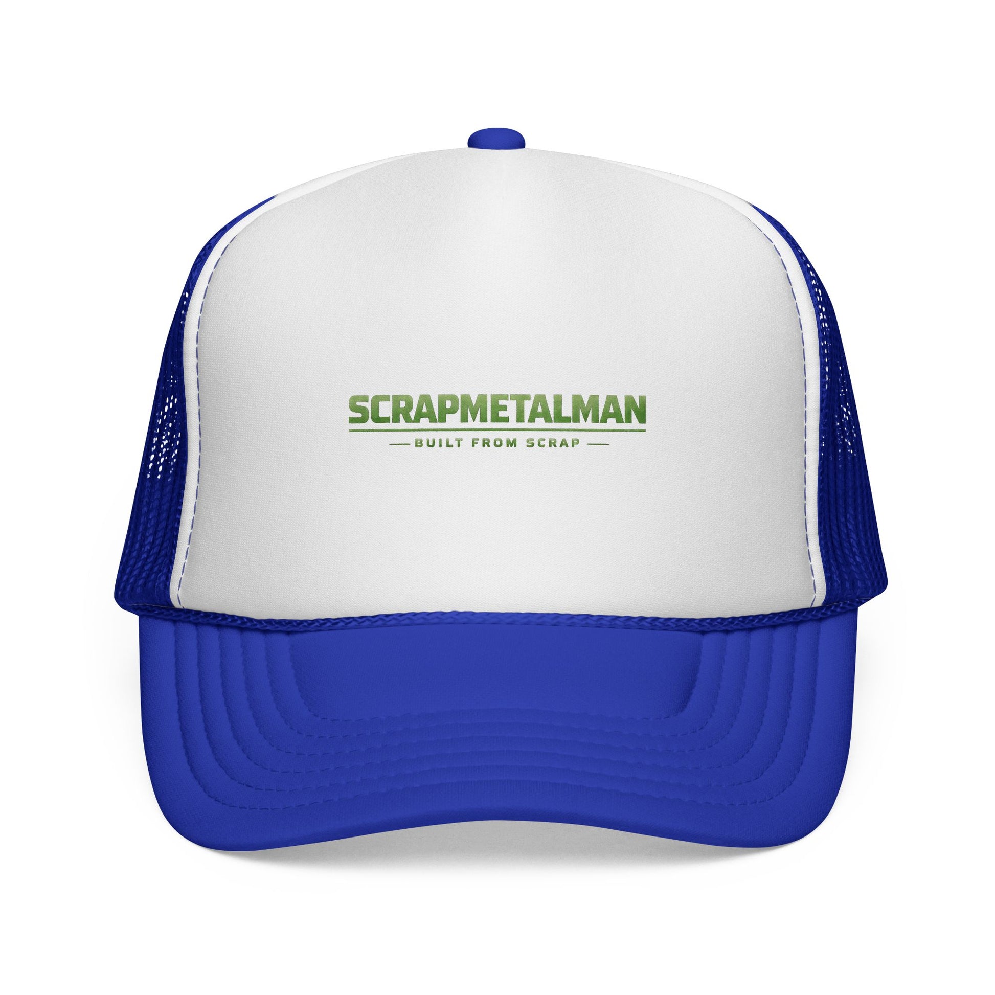 Scrapmetalman Logo Mesh Trucker Cap | Breathable Snapback