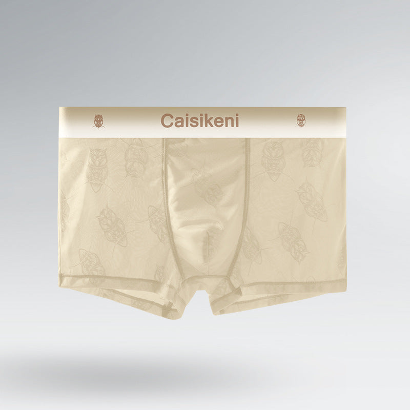 Men's Ice Silk Mesh Boxer Briefs – Quick-Dry Gradient Underwear