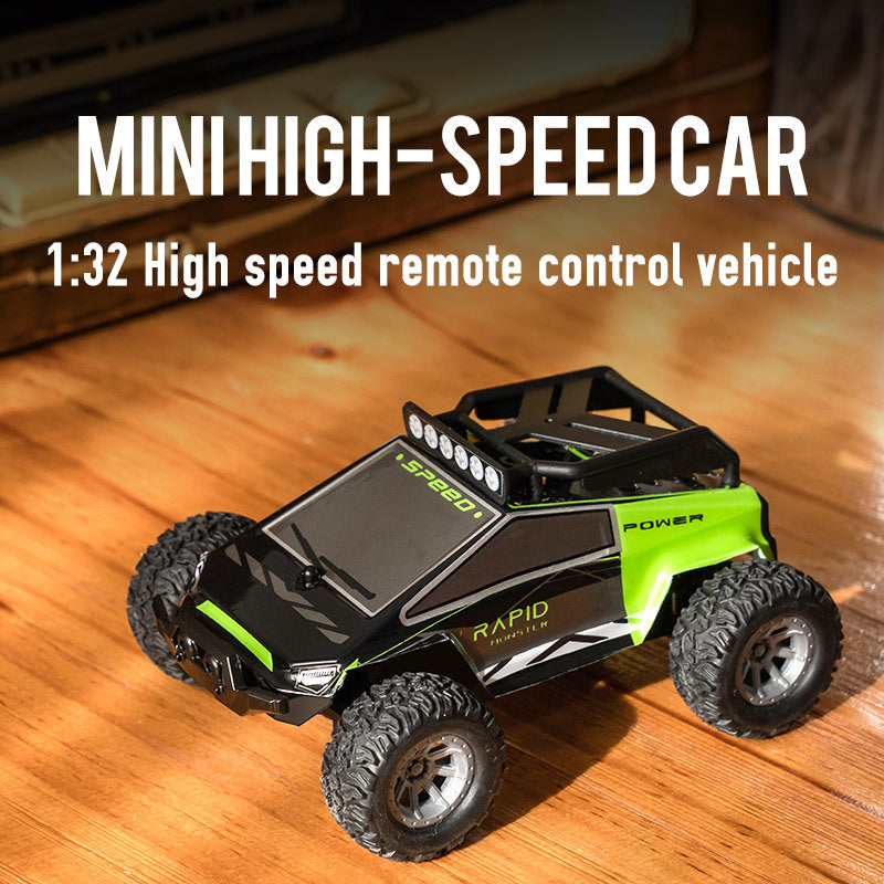 High-Speed RC Racing Car - Wireless Handle Remote Control Green Blue Age 14+