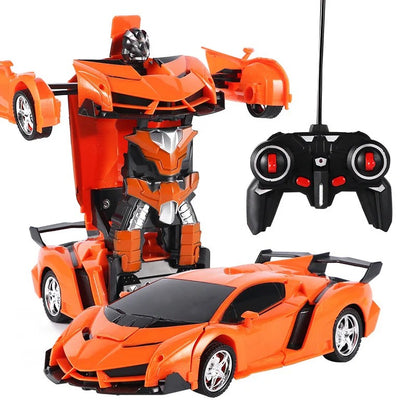 One-Click Deformation RC Car – Transform & Drive with Lights