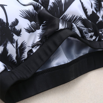 Women's Coconut Palm Print Sports Bikini Set | S, M, L
