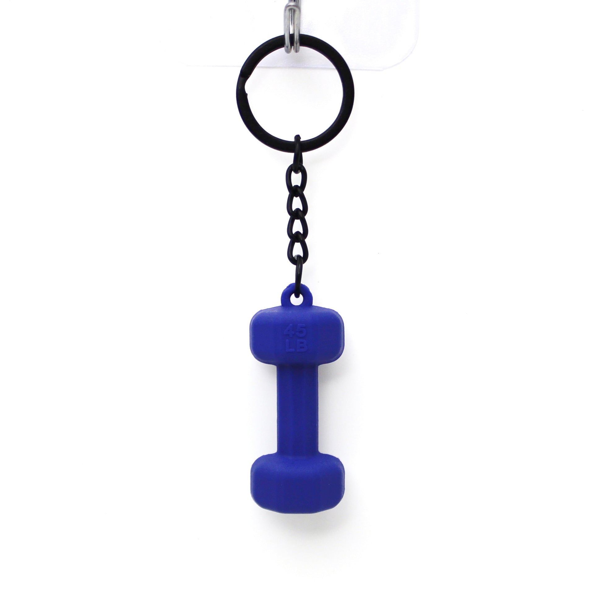 Rubber Dumbbell Keychain | Novelty Gym Charm | 10 Colours