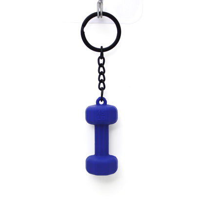 Rubber Dumbbell Keychain | Novelty Gym Charm | 10 Colours
