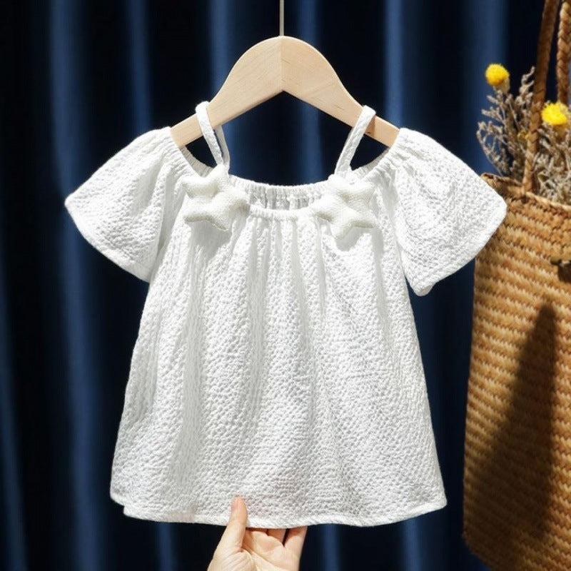 Girls' Chiffon Epaulette Short Sleeve Top – Urban Casual