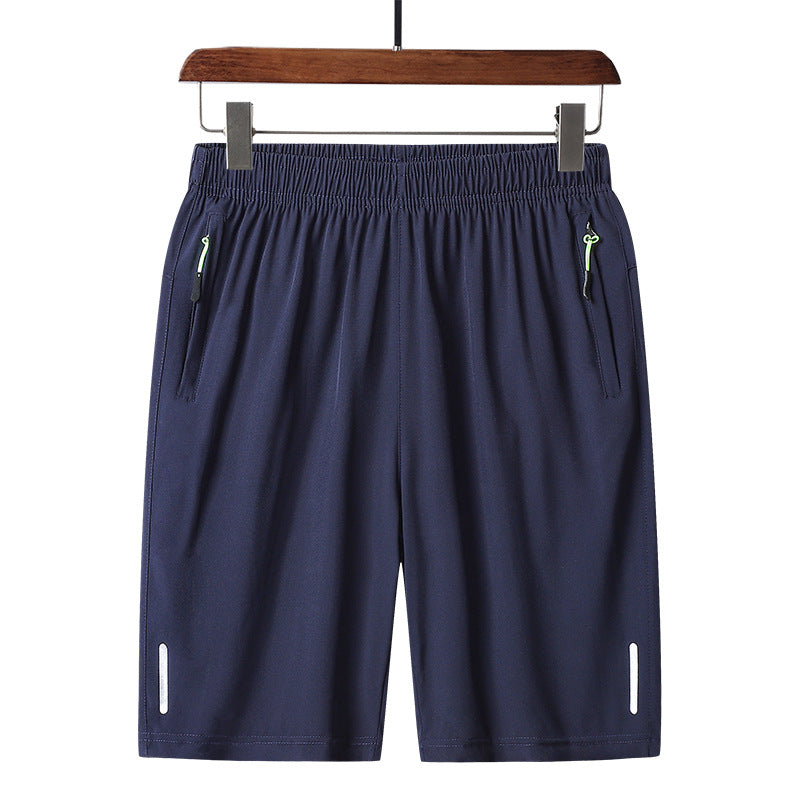 Men's Zip-Pocket Casual Sports Shorts