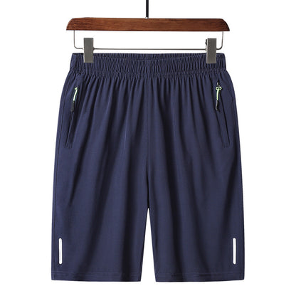 Men's Zip-Pocket Casual Sports Shorts