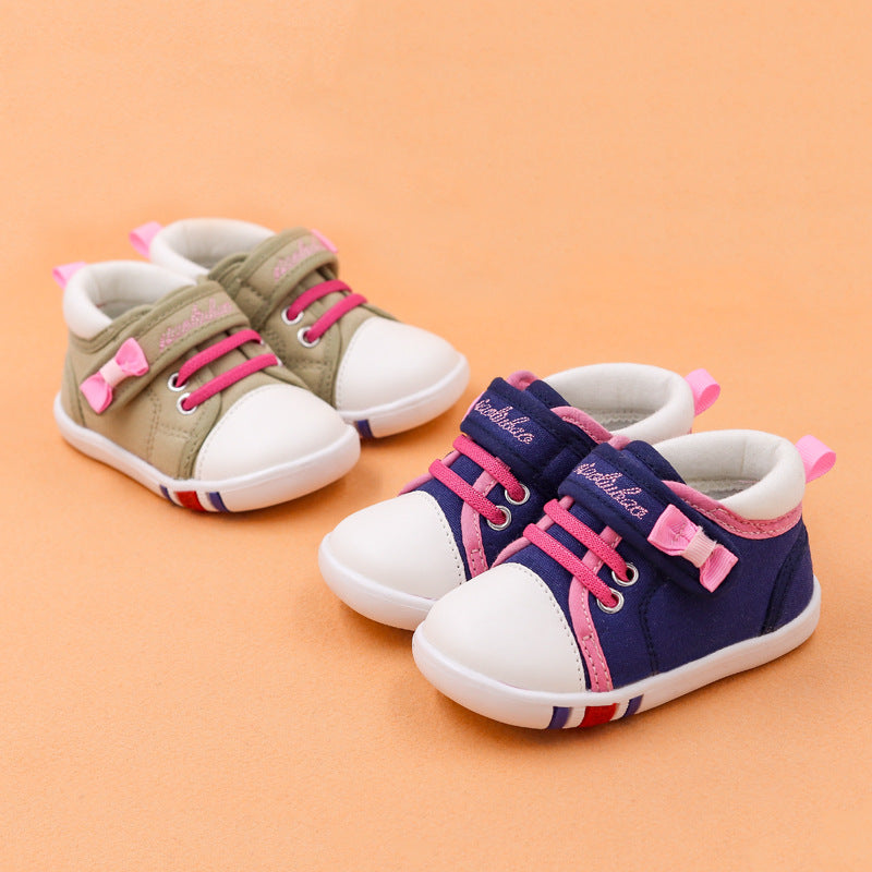 Baby & Toddler Canvas Shoes | Embroidered Velcro Low-Top