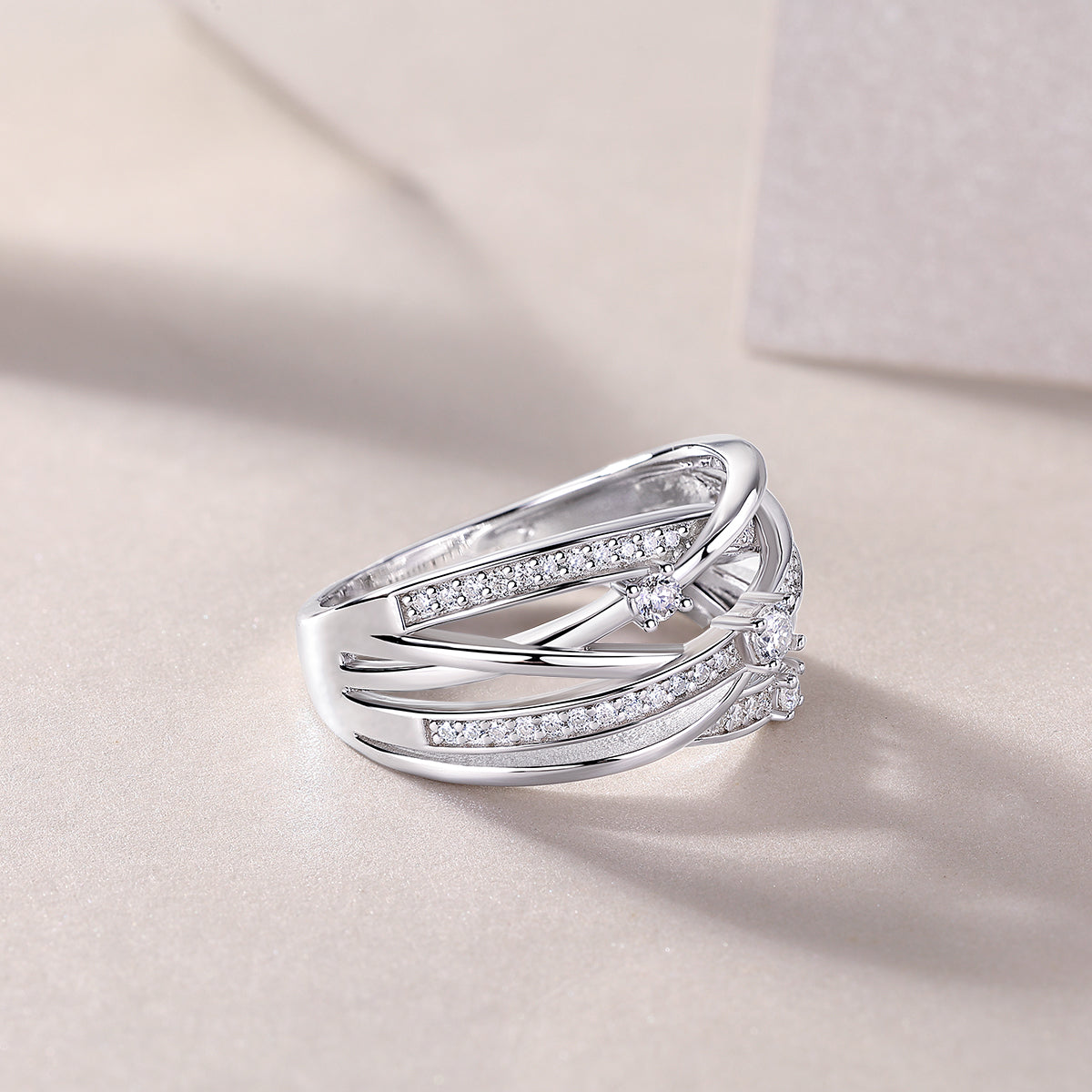 Moissanite 925 Sterling Silver Ring | US Sizes 5-9 | UK Sizes J-S