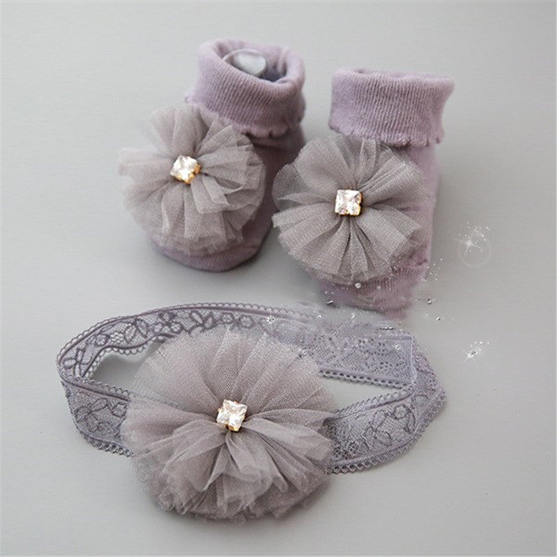 Bow & Zircon Hair Headband | Combed Cotton in 6 Colours
