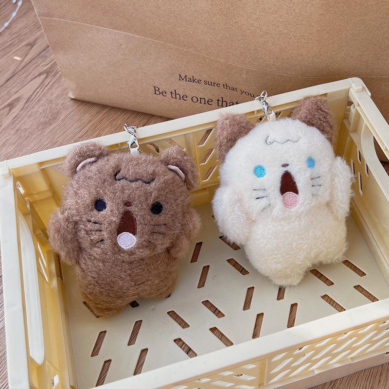 Screaming Puppy Plush Keychain | Soft Dog Bag Charm | JP Collections