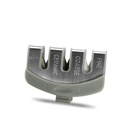 Knife Sharpener — Pull-Through Whetstone Sharpener with Tungsten Steel & Diamond Rods
