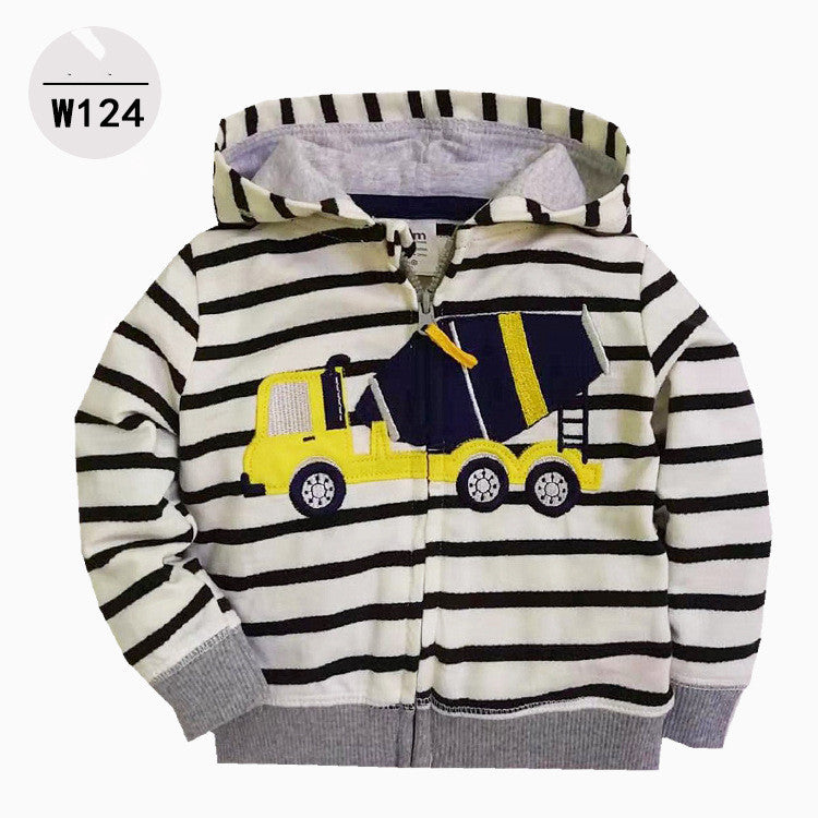 Baby & Toddler Zip-Up Printed Hoodie | Kids Casual Hoodie 9M-3Y