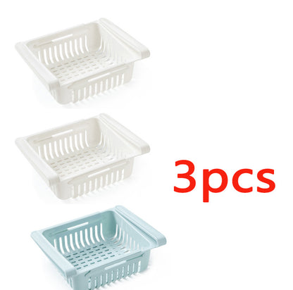 Stretchable Fridge Storage Basket Organiser