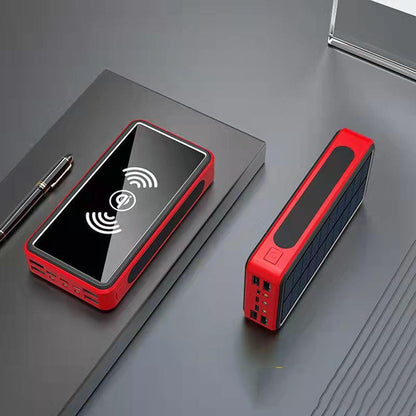 Outdoor Solar Power Bank – Wireless & Fast Charging 50000mAh, 80000mAh & 100000mAh with Flashlight