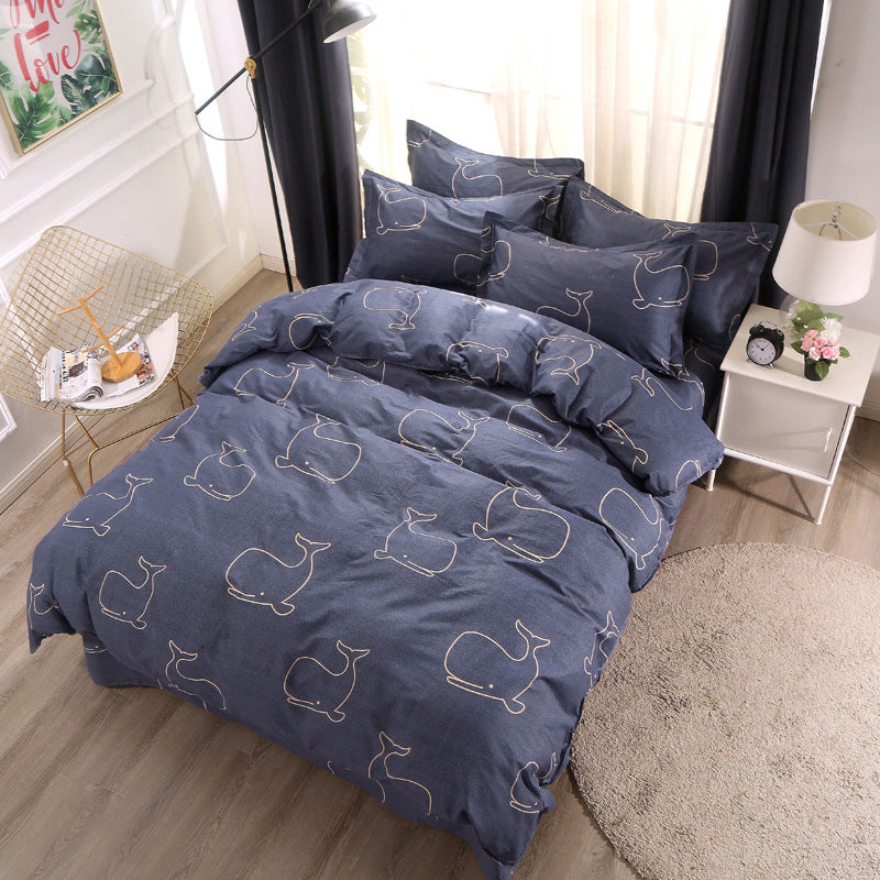 Cotton Four-Piece Bedding Set | Single to Super King & Beyond