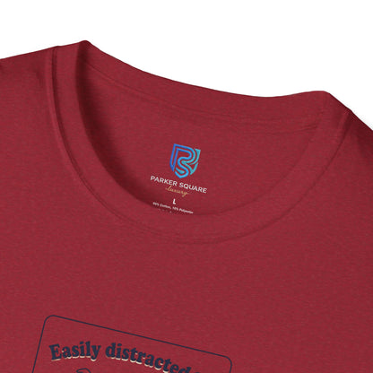 'Easily Distracted By…wait, is that a dog?' Cartoon Dog Graphic Tee