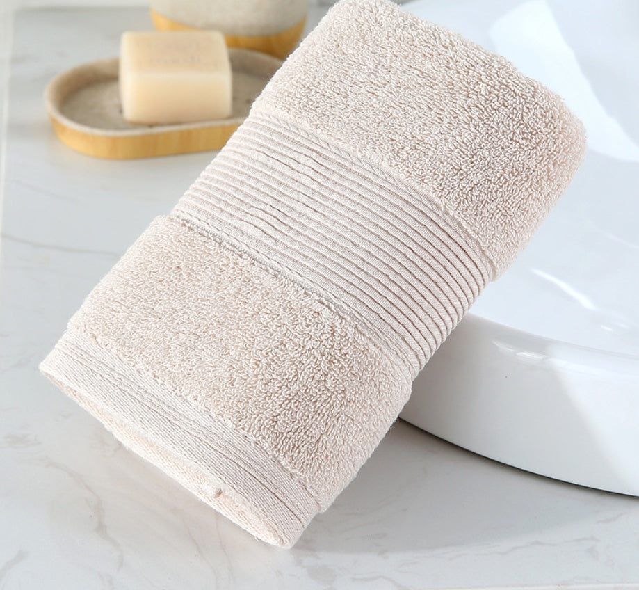 Long-Staple Cotton Face Towel 34x74cm | Soft & Absorbent